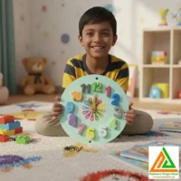 پازل ساعت بااعدادبرجسته فومی