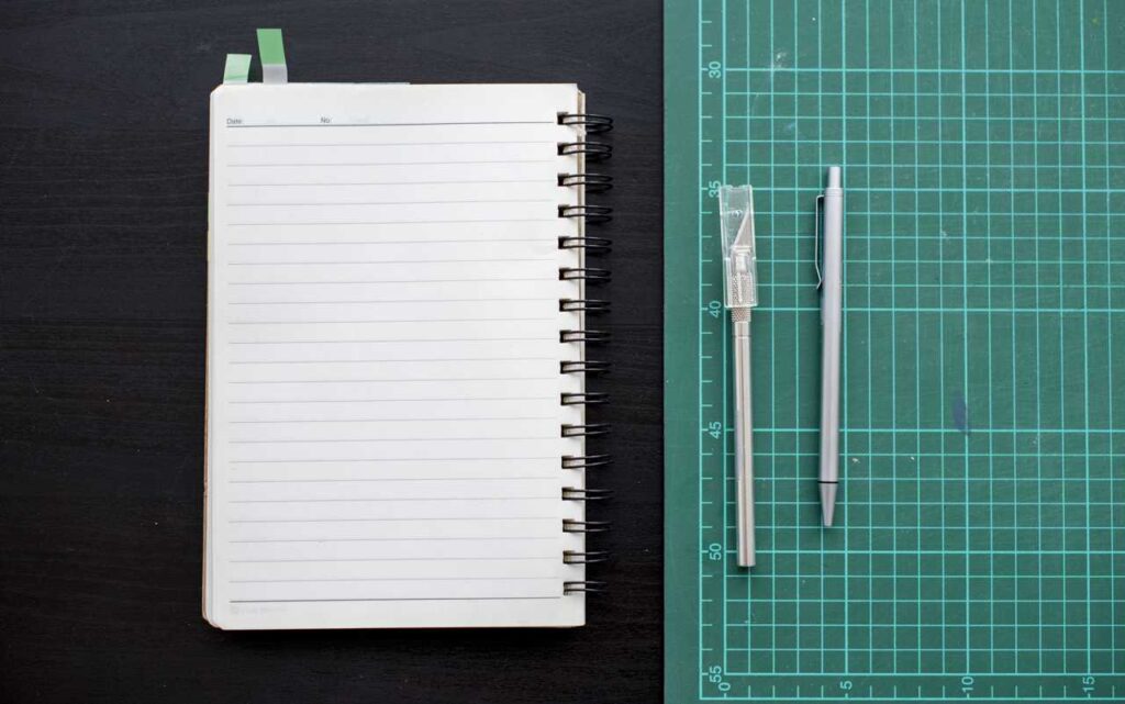 Lined notebook