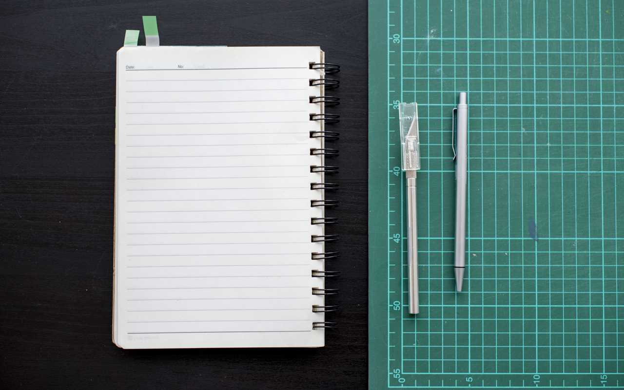Lined notebook