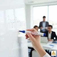 ماژیک وایت برد گرد مشکی بنیتو