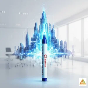 ماژیک وایت برد گرد مشکی بنیتو