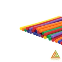 چسب حرارتی رنگی کوتاه باریک(50عددی) استورم کد220310