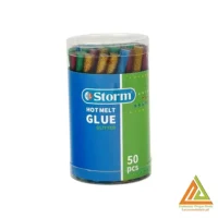 چسب حرارتی رنگی اکلیلی کوتاه باریک(50عددی) استورم کد220410