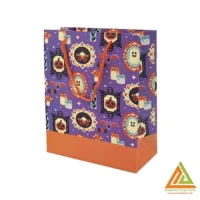 ساک دستی(کادویی)گلاسه طرح دار سایز2هیرمند پیپر19*24