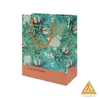 ساک دستی(کادویی)گلاسه طرح دار سایز2هیرمند پیپر19*24