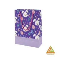 ساک دستی(کادویی)گلاسه طرح دار سایز1هیرمند پیپر16*22