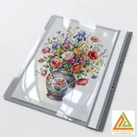 پوشه یک روشفاف نقره ای سوپربایند