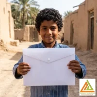 پاکت دکمه دار A4 سفید لیام