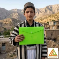 پاکت دکمه دار A4 سبز لیام