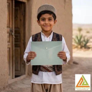 پاکت دکمه دار A4 طوسی لیام