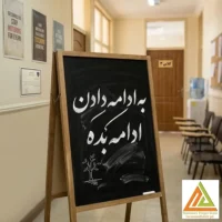 تخته سیاه دوطرف پایه دار50*110 کافه ای پایار