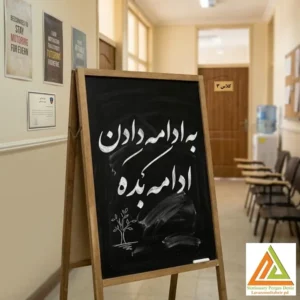 تخته سیاه دوطرف پایه دار50*110 کافه ای پایار