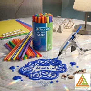 چسب حرارتی رنگی کوتاه باریک(50عددی) استورم کد220310