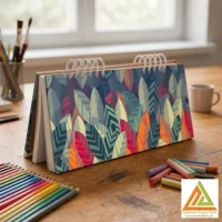 دفترطراحی100برگ سایز30*10 سیمی دوروسخت برگ سری اسکچ کد70901