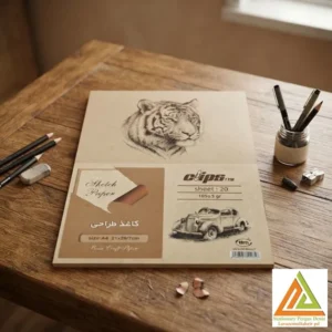 کاغذ طراحیA4گرماژ105گرم بسته20برگی کلیپس