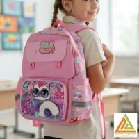 کوله پشتی سایز42*30 وست گربه عینکی کد2065-6